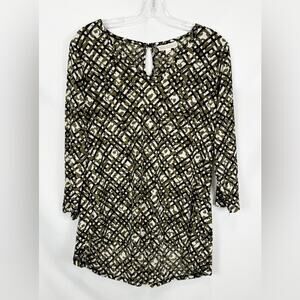 Womens Dana Buchman Size L Top Career Casual Flowy Relaxed Staple Brunch Artsy